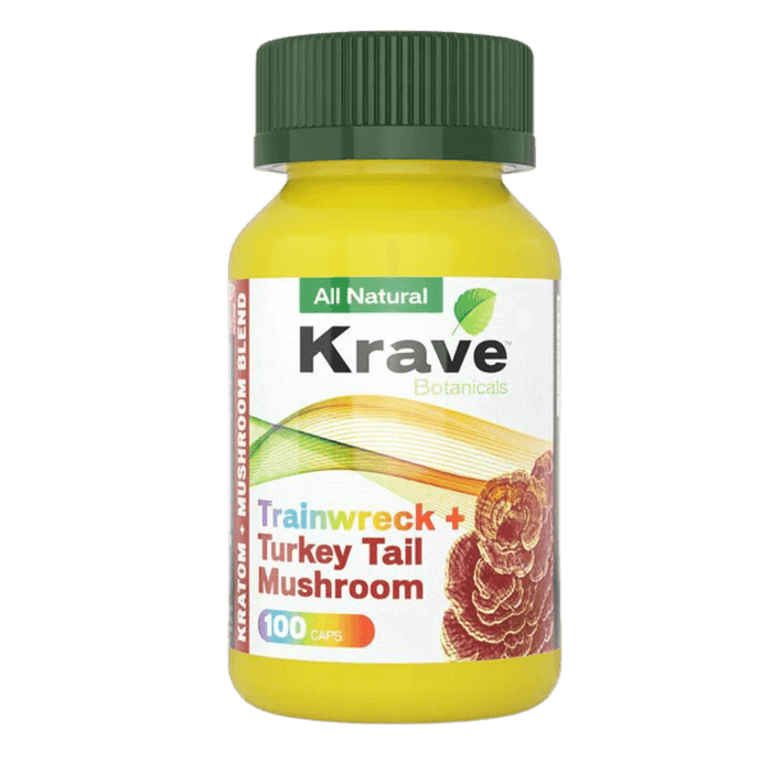 Krave Botanicals Mushroom Blend Capsules - Day N Night | CBD, Kratom, Nootropic, Vape, Smoke, Head Shop