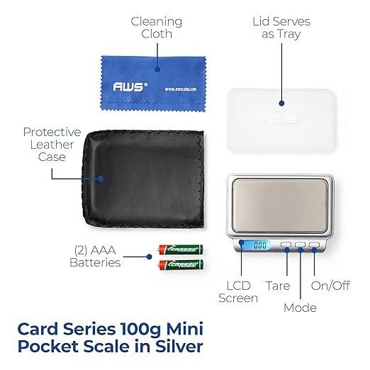 AWS Card V2 100 Digital Pocket Scale - Day N Night | CBD, Kratom, Nootropic, Vape, Smoke, Head Shop