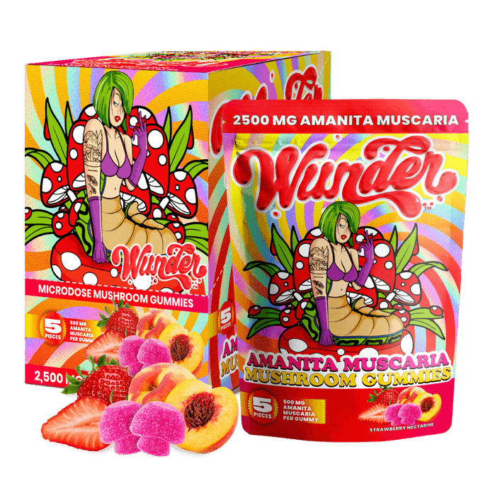 Wunder Amanita Muscaria Mushroom Gummies - Day N Night | CBD, Kratom, Nootropic, Vape, Smoke, Head Shop