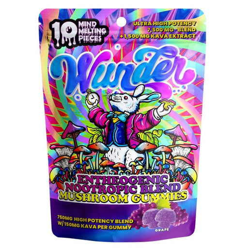 Wunder Ultra High Potency Mushroom Gummies - Day N Night | CBD, Kratom, Nootropic, Vape, Smoke, Head Shop