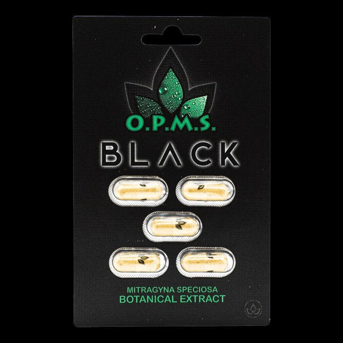 O.P.M.S Black Extract Capsules - Day N Night | CBD, Kratom, Nootropic, Vape, Smoke, Head Shop